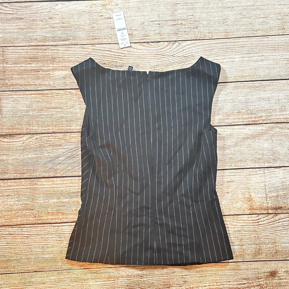 White House Black Market NWT Striped Bodice Sleeveless Top - Picture 7 of 9